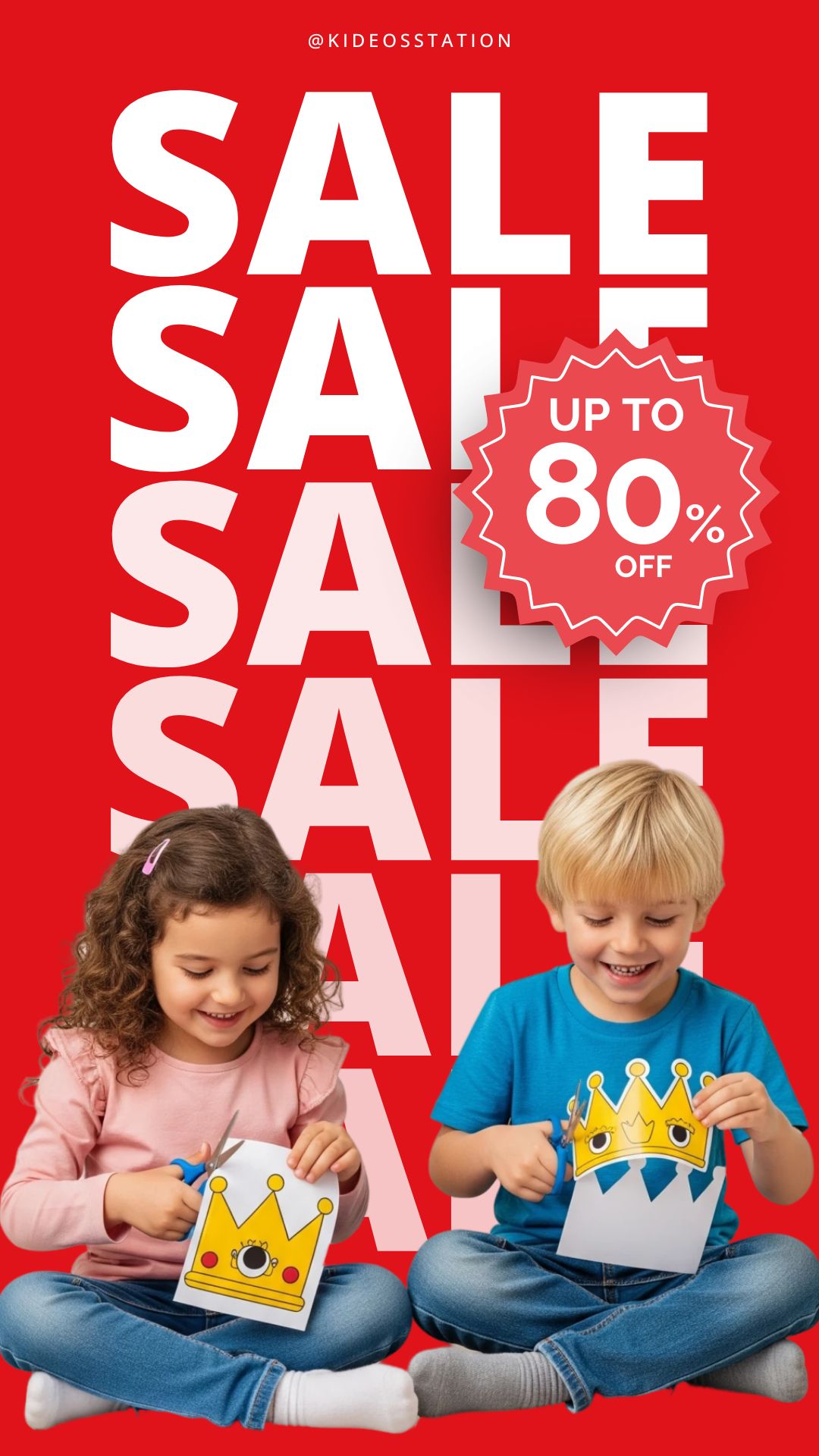 sale up to 80% off