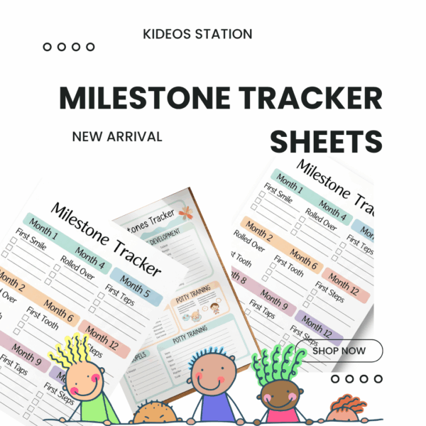 Printable Milestone Tracker Sheets – Baby to Toddler (0–5 Years) | A4 PDF | Instant Download