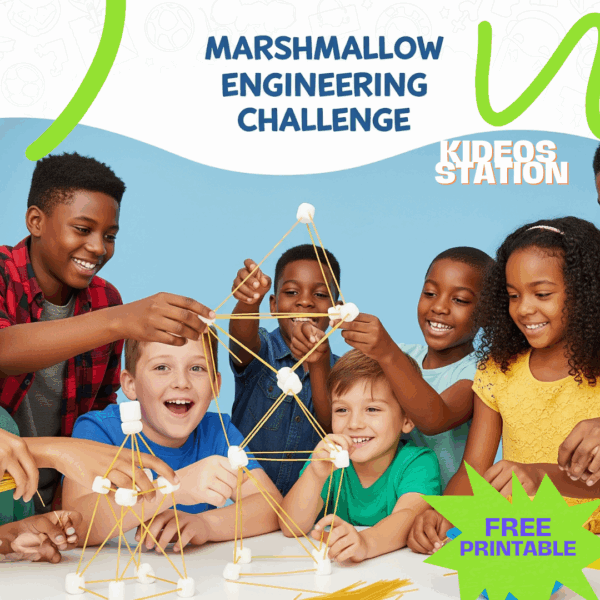 Free Marshmallow STEM Printables for Kids Ages 5+